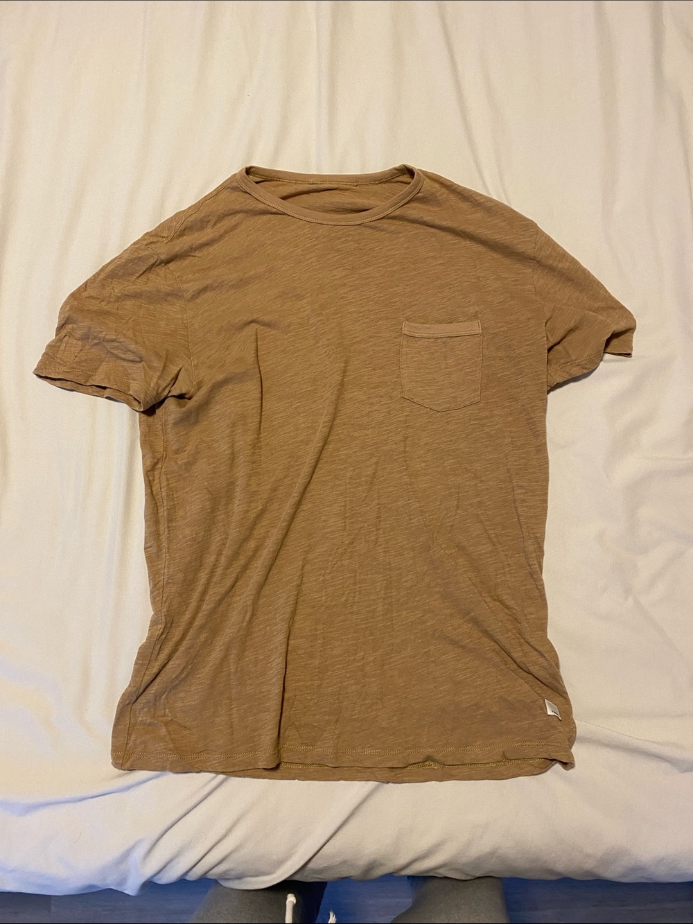 Vuori Short Sleeve Pocket Tee - Tan Brown